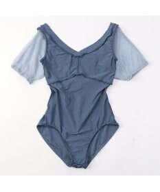 Chacott ドレープスリーブレオタード