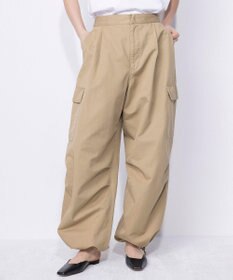 NAVE 【ReNave・セットアップ可/洗える】コットンリネンカルゼ  カーゴパンツ