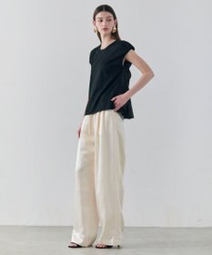 BEIGE， ZEOLITE / バックツイスト コンビトップス
