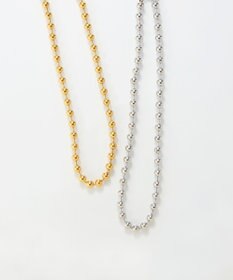 Phoebe 【金属アレルギー対応】ドットラインネックレス　シルバー/ステンレス