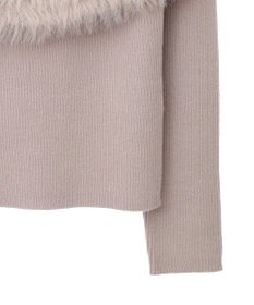 earth music&ecology ＳＥＴ２点ケープ＋リブニットプルオーバー