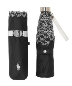 MOONBAT POLO RALPH LAUREN（ポロ ラルフローレン）晴雨兼用日傘 無地 刺繍 遮光率100% 遮熱 UV