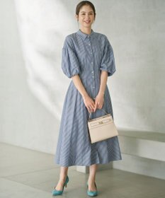 組曲 【WEB限定カラーあり】ボリュームスリーブシャツワンピース