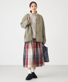 SHARE PARK LADIES メモリーチェックフレアスカート