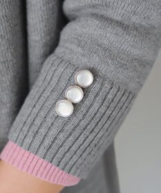 Tiaclasse 【洗える】きらボタンロングカーディガン