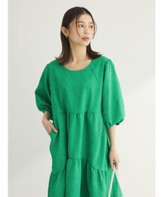 Green Parks ■ＥＳＣＡＲ　エンボスティアードワンピース