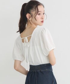 earth music&ecology マルチウェイ配色リボンカットプルオーバー