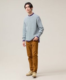 J.PRESS MEN 【Tシャツ感覚で着られる新感覚ニット】ボーダーニット ロングスリーブＴシャツ