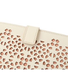 genten フラッターカットワーク マチなし長財布