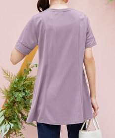 Tiaclasse L 【洗える・接触冷感・紫外線ケア・サラごこち】はしごレースチュニック