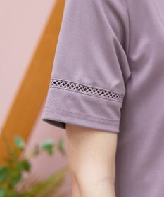 Tiaclasse L 【洗える・接触冷感・紫外線ケア・サラごこち】はしごレースチュニック