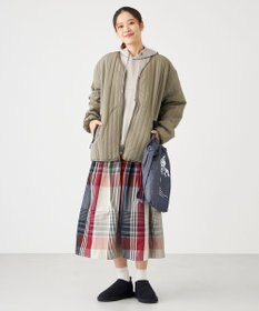 SHARE PARK LADIES メモリーチェックフレアスカート