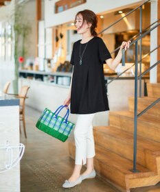 Tiaclasse L 【洗える・接触冷感・紫外線ケア・サラごこち】はしごレースチュニック