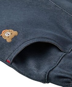 MIKI HOUSE HOT BISCUITS 【80-120cm】【Everyday Series】ワンポイント ストレッチ6分丈パンツ