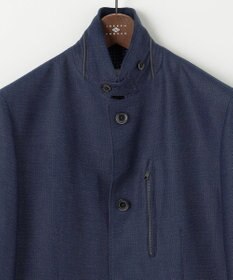 JOSEPH ABBOUD 【清涼/軽量/ストレッチ/ソフト】プリントレノクロス コンバーチブル ジャケット