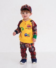 MIKI HOUSE HOT BISCUITS 【80-120cm】 働く車　ラグラン トレーナー