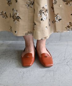 muuc ビーズモチーフのスクエアシューズ