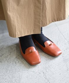 muuc ビーズモチーフのスクエアシューズ