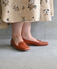 muuc ビーズモチーフのスクエアシューズ