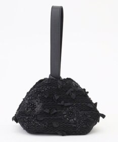 自由区 【カトリエムブーケ】Tweed a fleurs et rubans     ミニバッグ