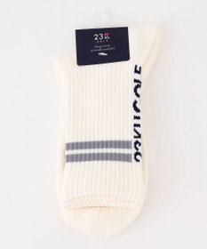 23区GOLF 【MEN】ロゴライン 18センチ丈ソックス