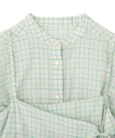 earth music&ecology 【予約】【綿100％】SET2点エプロンライクビスチェ＋シャツ