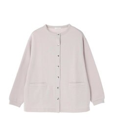 Green Parks 裏起毛ミディ丈ドットボタンカーディガン