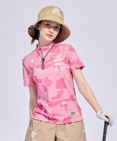 PW CIRCULUS 【MEN】WATER SURFACE プリントモックネックT ゴルフウェア レディース