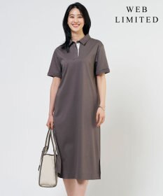 J.PRESS LADIES S 【WEB限定】コットンスムース ポロワンピース