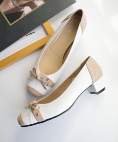 Pointer 日本製 本革リボン付きパンプス