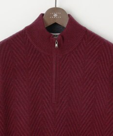 JOSEPH ABBOUD カシミヤブレンド ハイネック ZIP プルオーバーニット