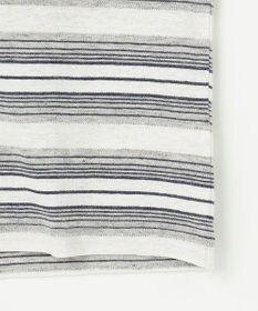 JOSEPH ABBOUD 【吸水速乾】リネンマルチボーダー Tシャツ