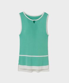 GRACE CONTINENTAL ラインニットノースリーブ