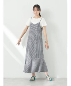 earth music&ecology チェックマーメイドキャミワンピース
