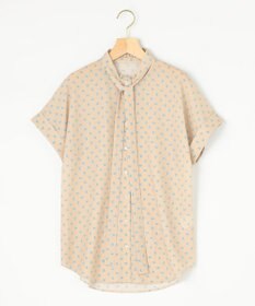 組曲 S 【セットアップ対応可】モノグラムプリント2WAYブラウス