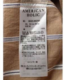 AMERICAN HOLIC イージーケア＋接触冷感丈違い強撚ワッシャーワンピース