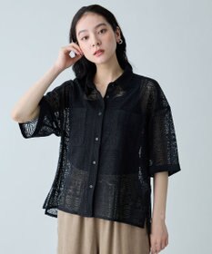 ANY レースハーフスリーブシャツ