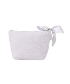 Maison de FLEUR ブルーマニアリボンポーチ