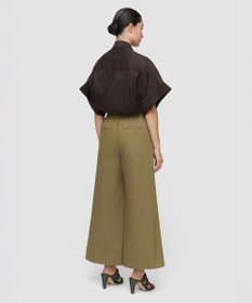 JOSEPH ライトコットン　ワイドレッグトラウザーズ