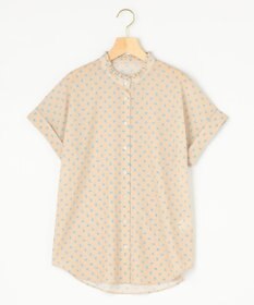 組曲 S 【セットアップ対応可】モノグラムプリント2WAYブラウス