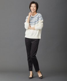 J.PRESS LADIES S 【洗える】AIRDUROYストレッチ パンツ