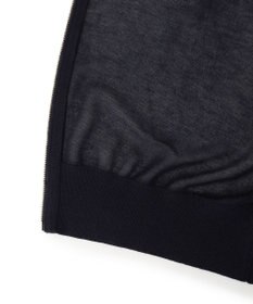 23区 【先行予約】シャイニーシアーニット ジップアップ パーカー