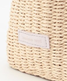 LA BAGAGERIE 【maison vert】 【ペーパー素材・多収納】リボンハンドル2WAYかごバッグ