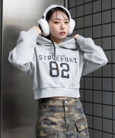 WEGO ロゴショートプルパーカー