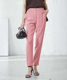 ICB 【人気のため新色追加・洗える】Naiaバックサテン テーパードパンツ