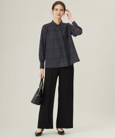 自由区 【セットアップ対応・洗える】トリアセダブルクロス ワイドパンツ