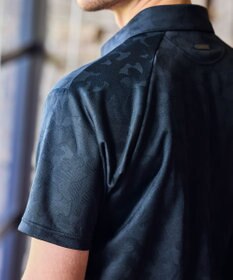 ZERO HALLIBURTON エレガントカモ柄ジャガードポロシャツ ZHG-M5S8a 82956