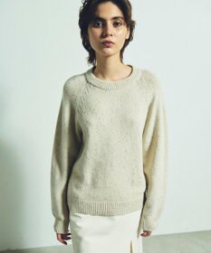 GRACE CONTINENTAL カシミヤ混ラメニットトップ