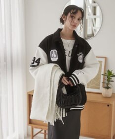 WEGO 【ユニセックス着用ITEM/SMLサイズ展開】メルトンワッペンスタジャン