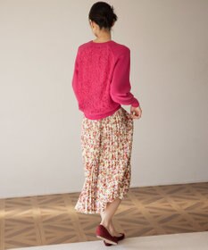 組曲 【選べる8色展開・春まで使える！】バックレースカラー ニット